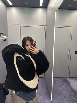 Black & White Puffer Jacket view 6