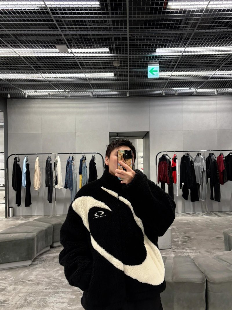 Black & White Puffer Jacket view