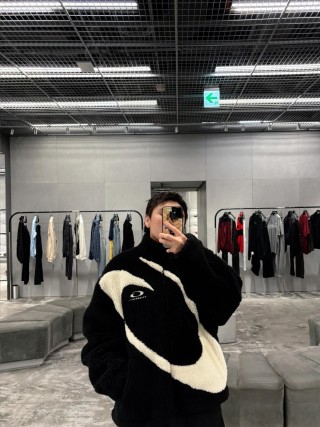 Black & White Puffer Jacket view 7