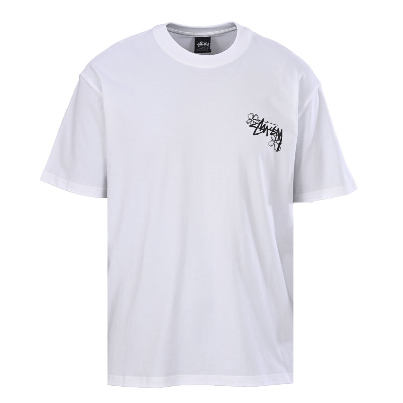 Stüssy Logo Short Sleeve T-Shirt Cream view