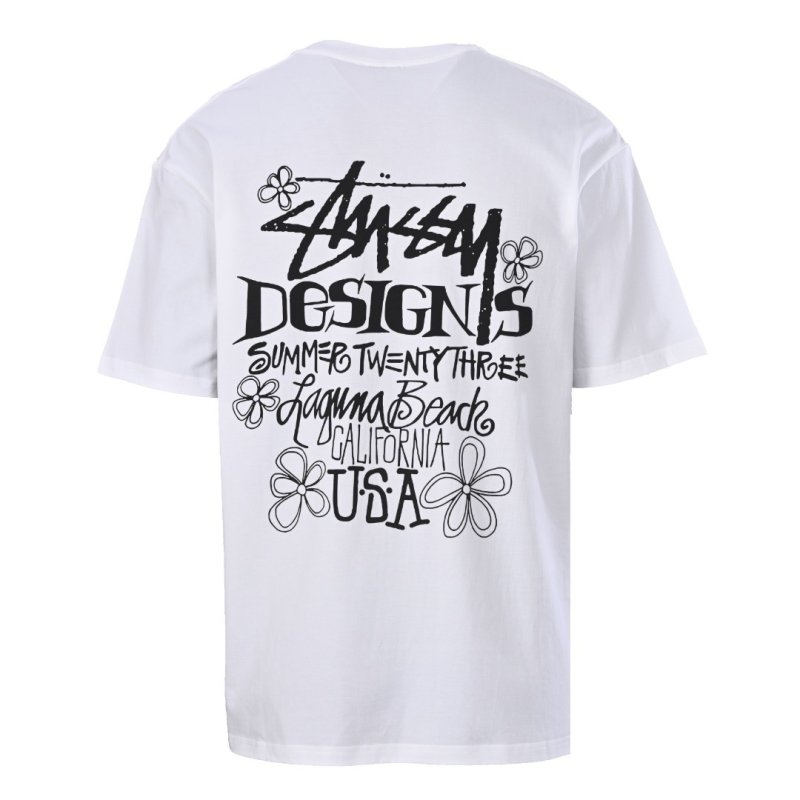 Stüssy Logo Short Sleeve T-Shirt Cream view