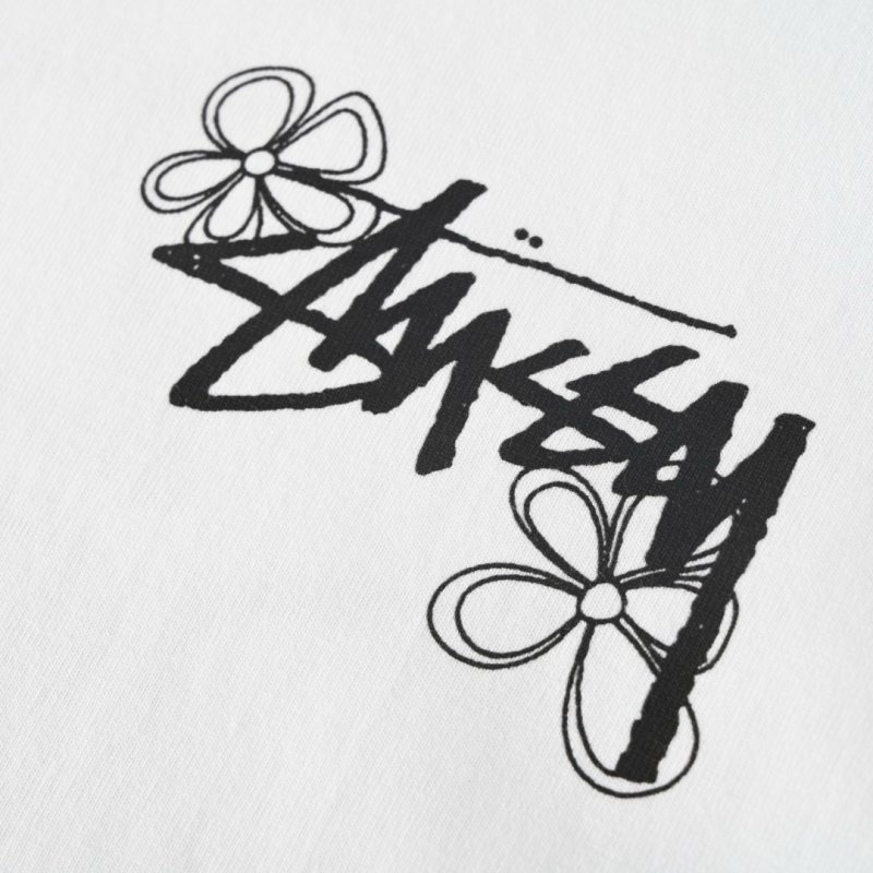 Stüssy Logo Short Sleeve T-Shirt Cream view