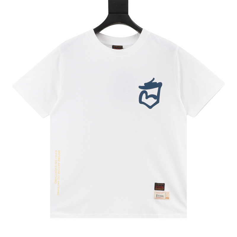 White Abstract Graphic Short Sleeve T-Shirt view