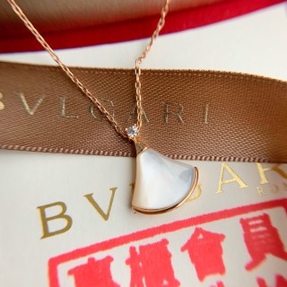 Bulgari White Dress Pendant Necklace - Rose Gold 925 Silver view 2