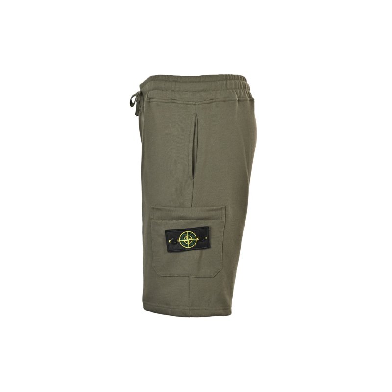 Olive Green Cargo Shorts with Tank Top Set view