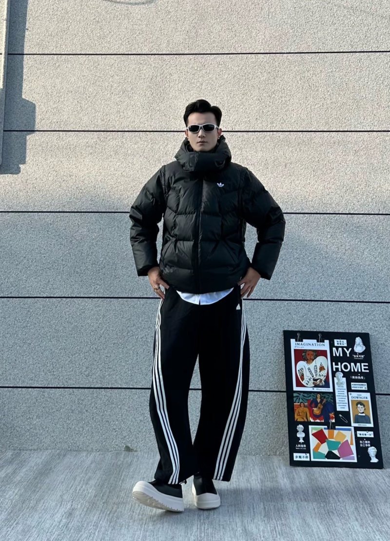 Adidas Black Puffer Down Jacket