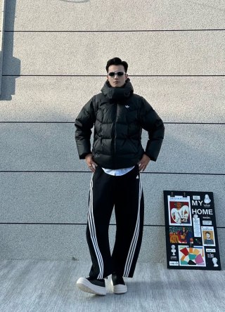 Adidas Black Puffer Down Jacket