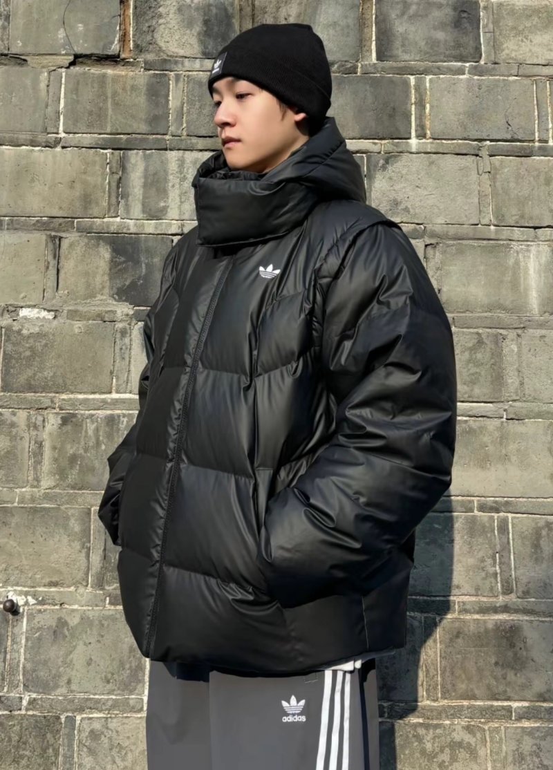 Adidas Black Puffer Down Jacket view