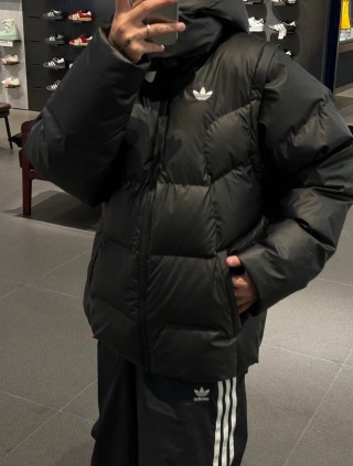 Adidas Black Puffer Down Jacket view 4