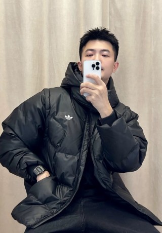 Adidas Black Puffer Down Jacket view 5