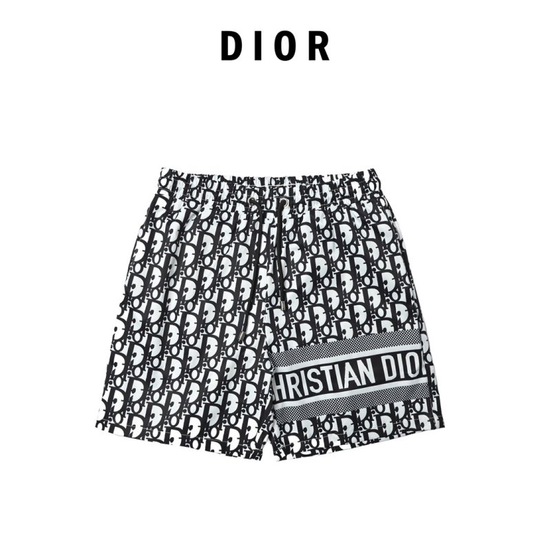 Dior Oblique Monogram Black White Shorts view