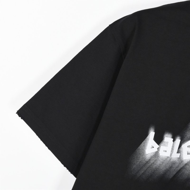 Balenciaga Black Logo Graphic T-Shirt view