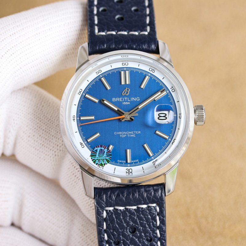Breitling Top Time Chronometre 38mm Blue Dial