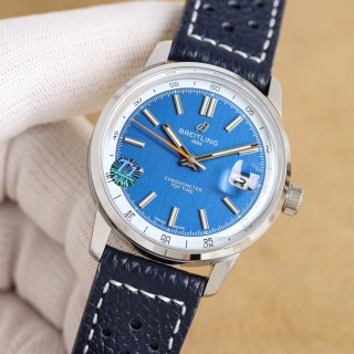 Breitling Top Time Chronometre 38mm Blue Dial view 2