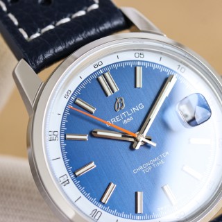 Breitling Top Time Chronometre 38mm Blue Dial view 5