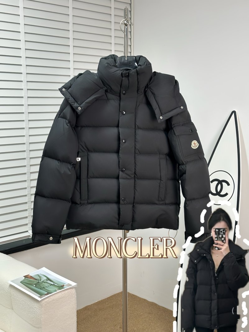 Moncler Black Quilted Down Jacket view