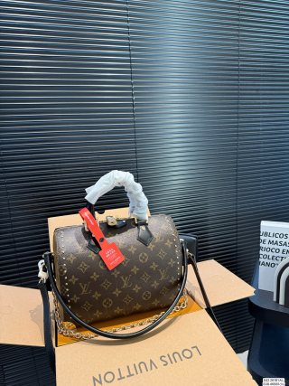 Louis Vuitton Monogram Pillow Bag Black Leather