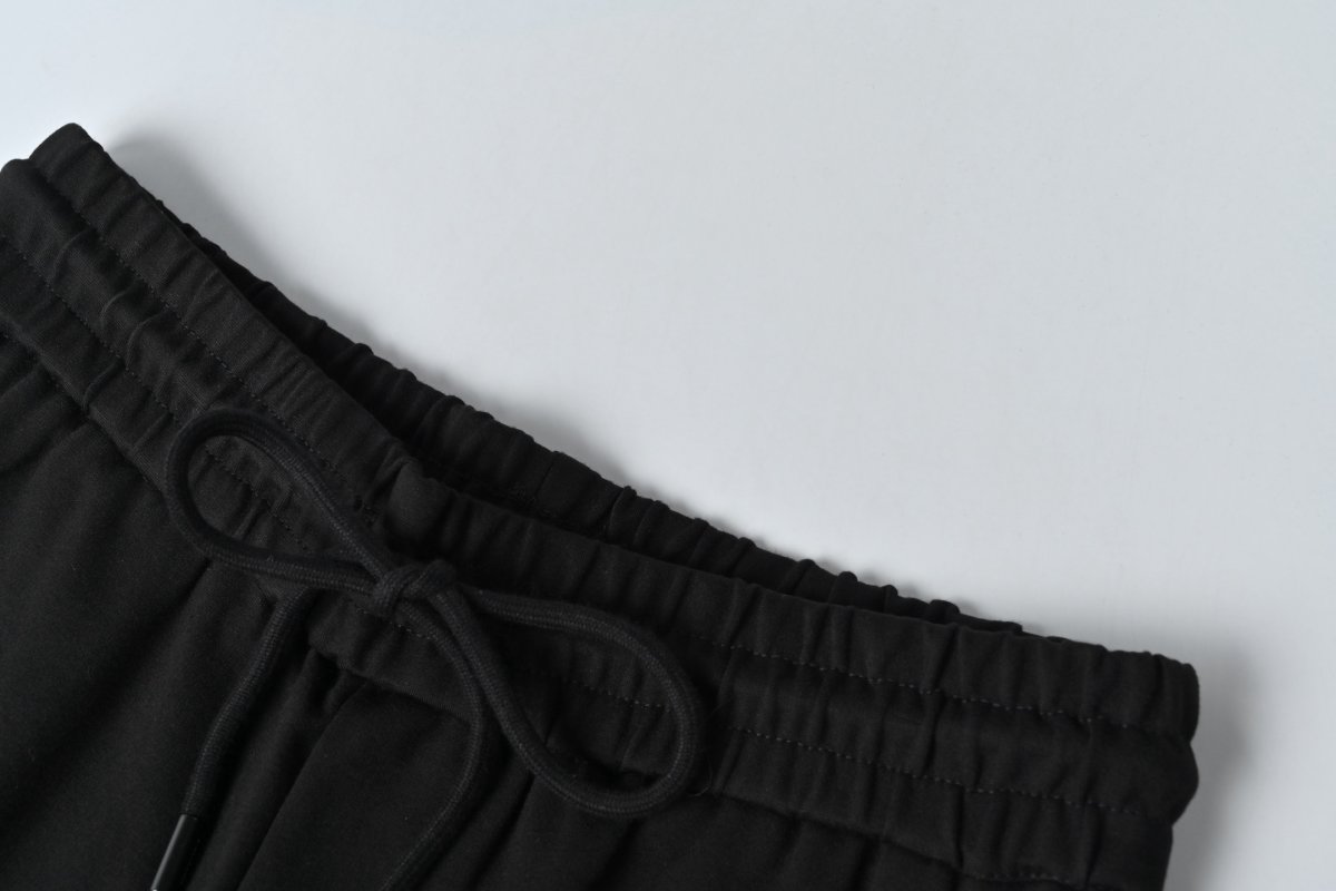 Prada Black Joggers with Metal Zip Detail view