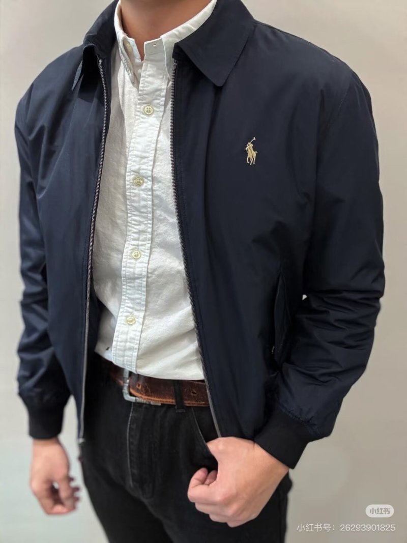 Ralph Lauren Black Harrington Jacket view