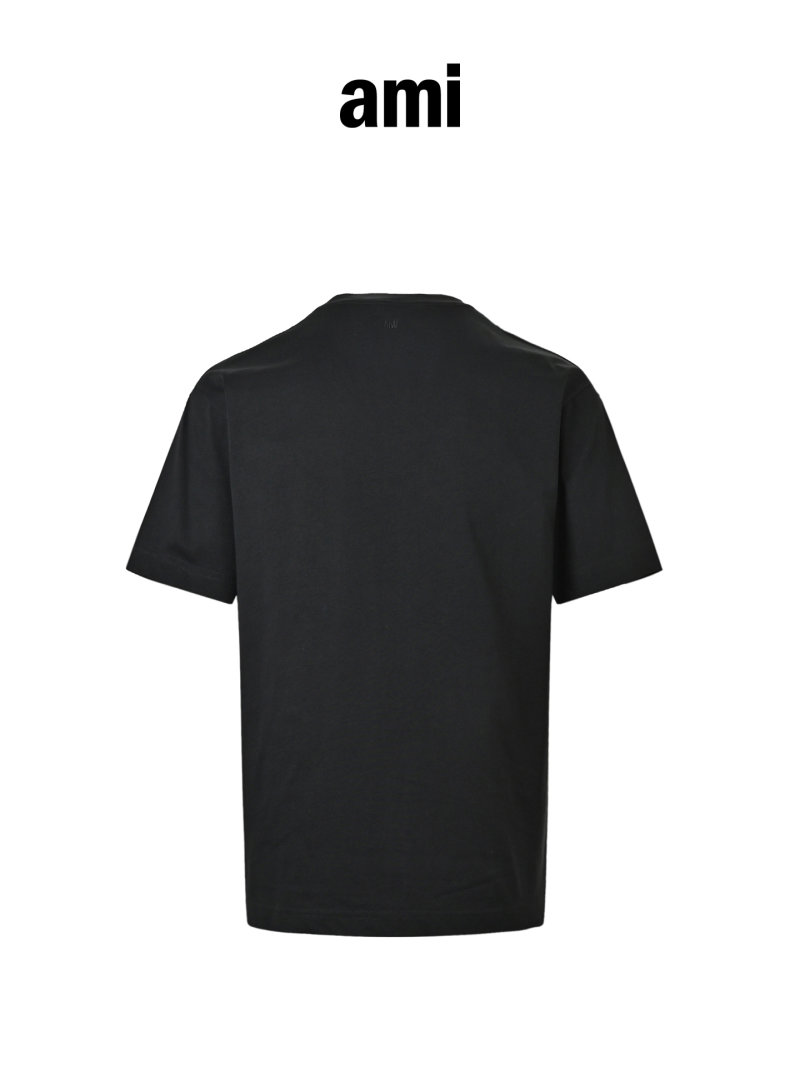 AMI Paris Black Logo T-Shirt view