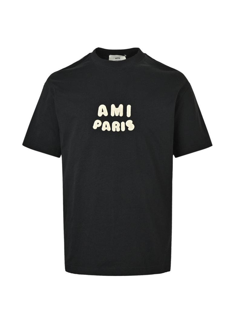 AMI Paris Black Logo T-Shirt view