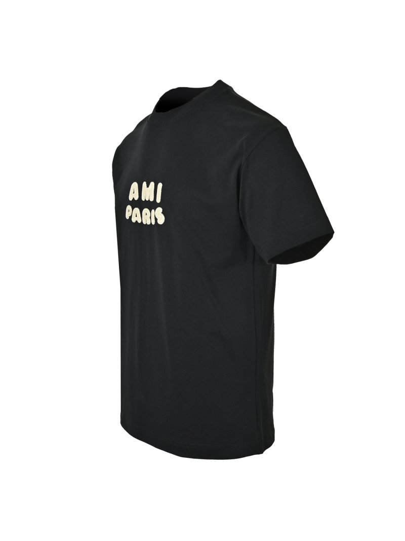 AMI Paris Black Logo T-Shirt view