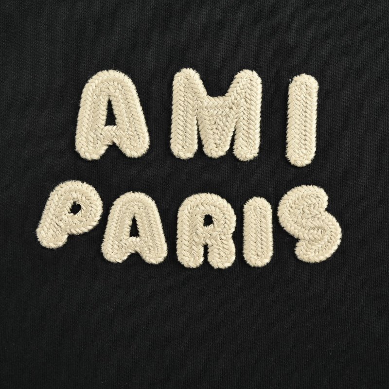 AMI Paris Black Logo T-Shirt view