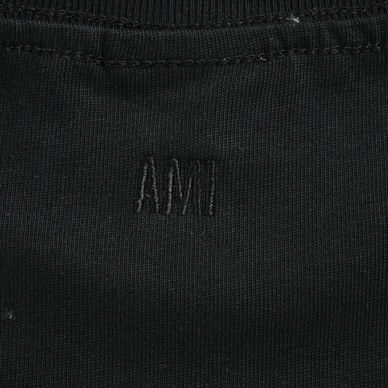 AMI Paris Black Logo T-Shirt view