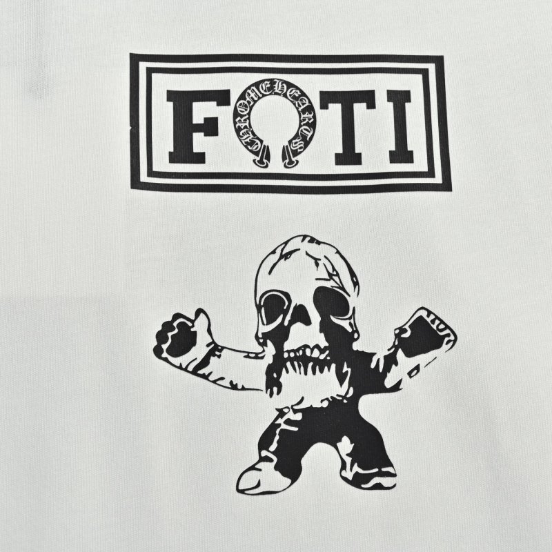 White FOTI Graphic Short Sleeve T-Shirt view