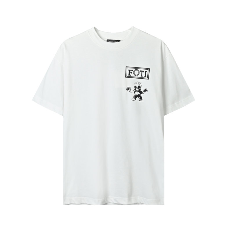 White FOTI Graphic Short Sleeve T-Shirt view