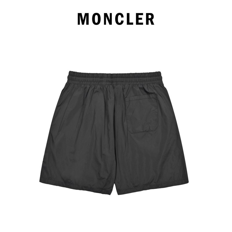 Black Nylon Shorts with Reflective Side Stripe view