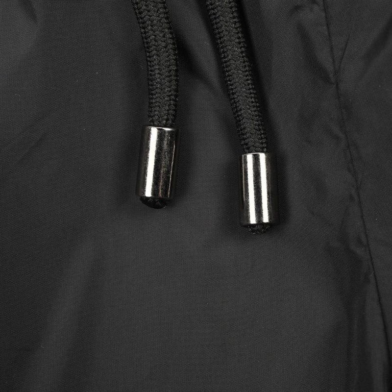 Black Nylon Shorts with Reflective Side Stripe view