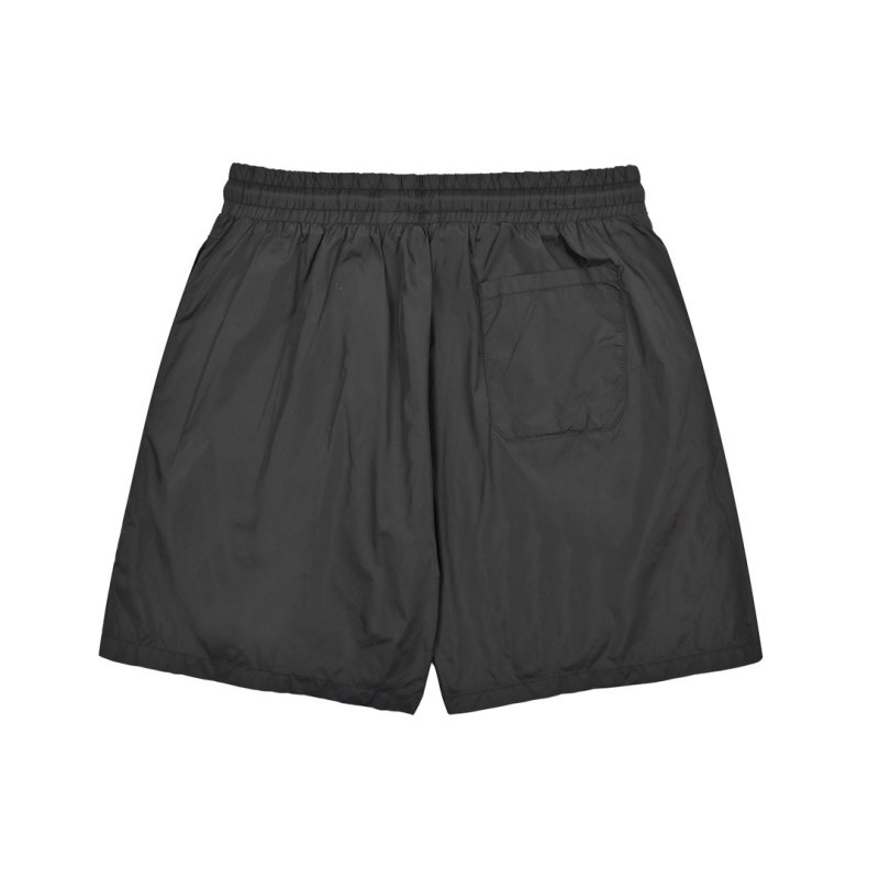 Black Nylon Shorts with Reflective Side Stripe view