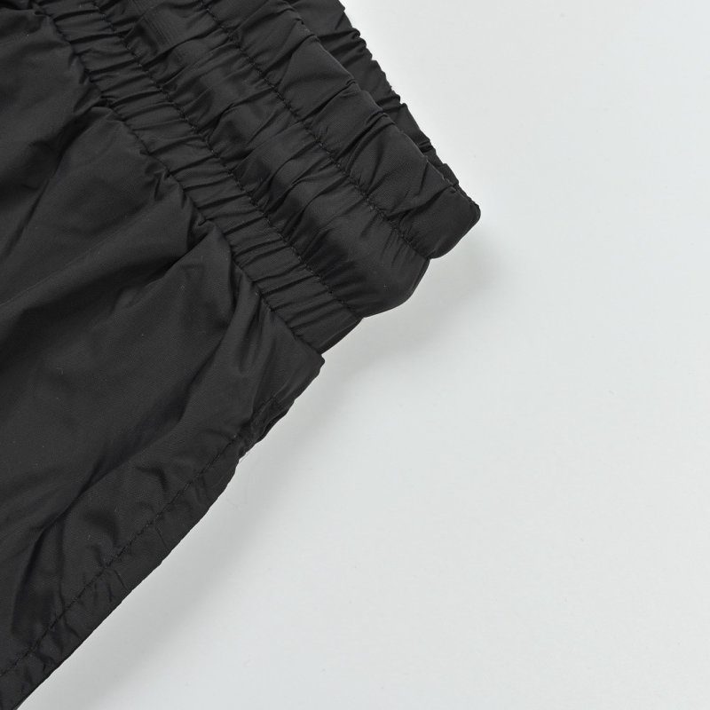 Black Nylon Shorts with Reflective Side Stripe view