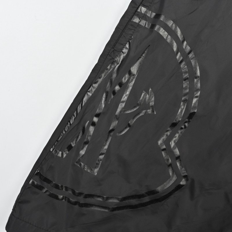 Black Nylon Shorts with Reflective Side Stripe view
