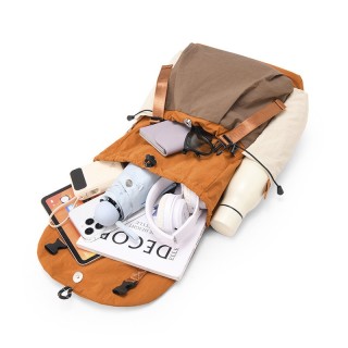 On Lightweight Casual Backpack - Beige/Olive view 4