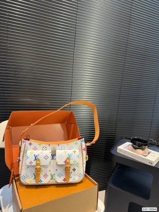Louis Vuitton Monogram Multicolore Speedy Shoulder Bag - Cream view 2