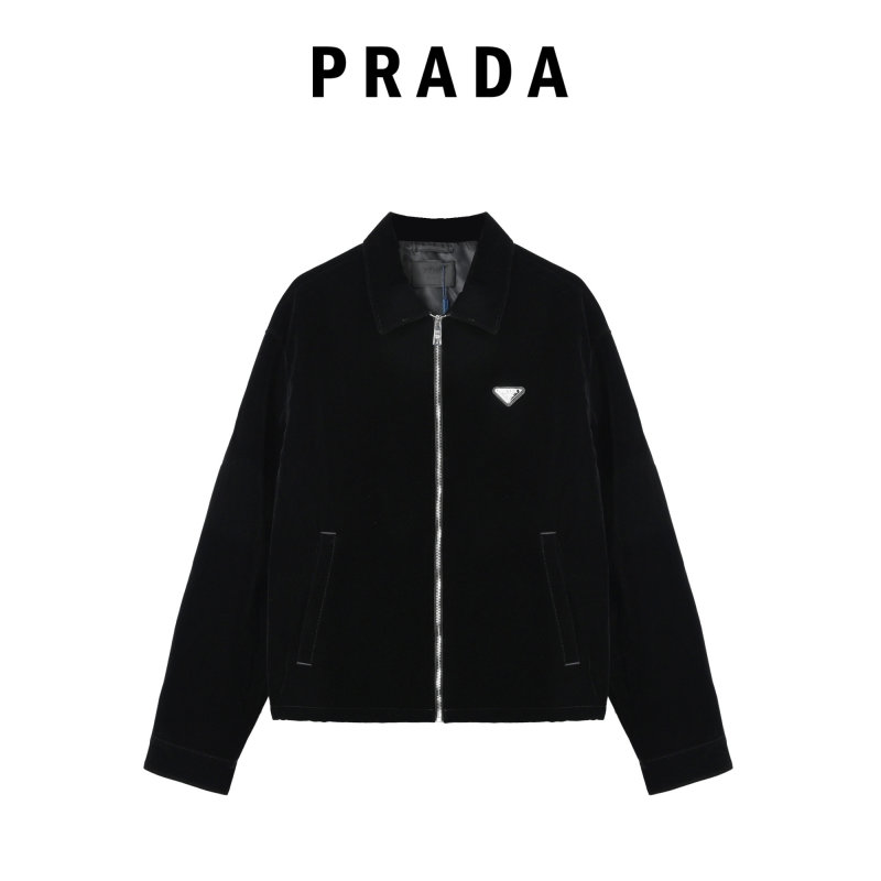 Prada Black Velvet Blazer Jacket view