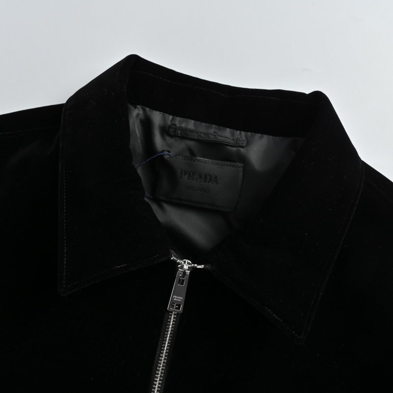 Prada Black Velvet Blazer Jacket view