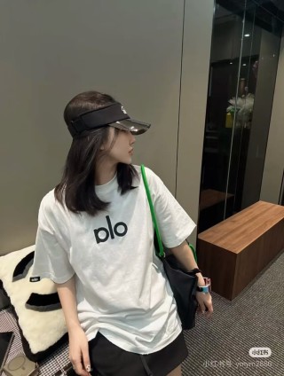Alo White Logo T-Shirt view 3