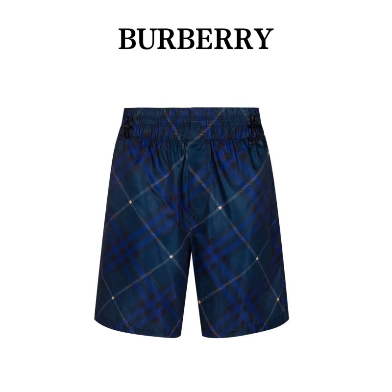 Burberry Navy Argyle Check Shorts view