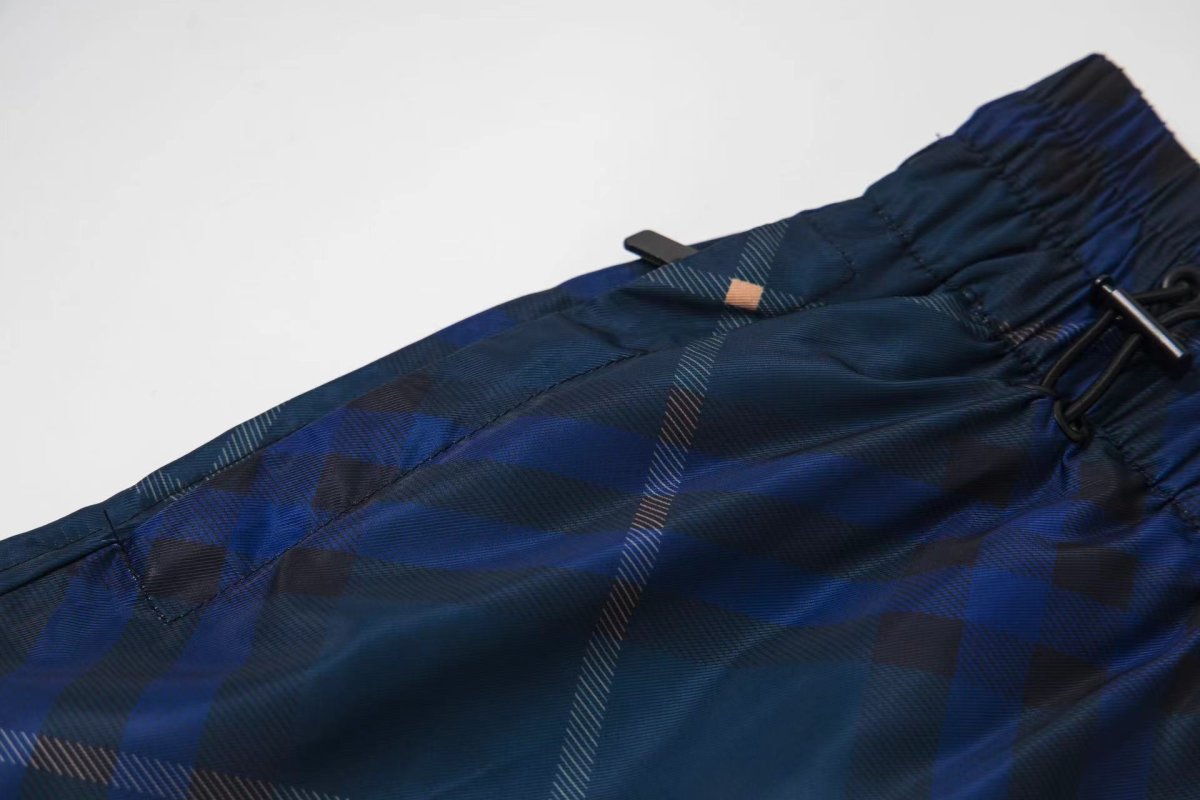 Burberry Navy Argyle Check Shorts view