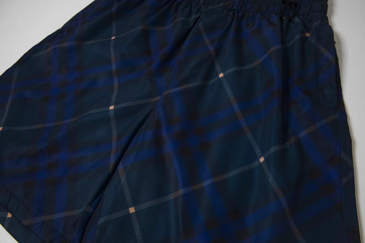 Burberry Navy Argyle Check Shorts view
