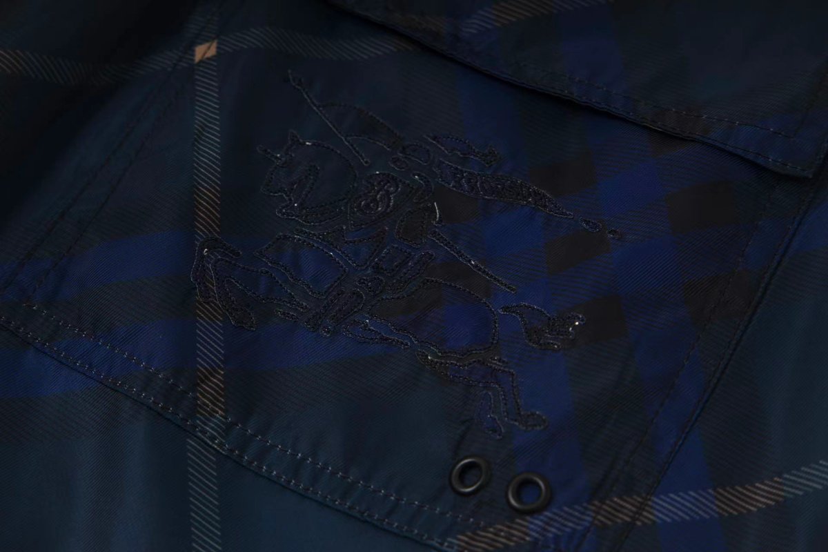 Burberry Navy Argyle Check Shorts view