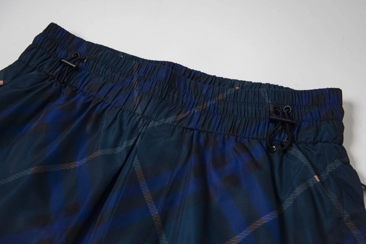 Burberry Navy Argyle Check Shorts view