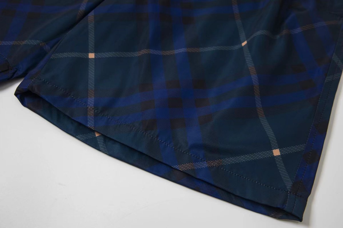 Burberry Navy Argyle Check Shorts view
