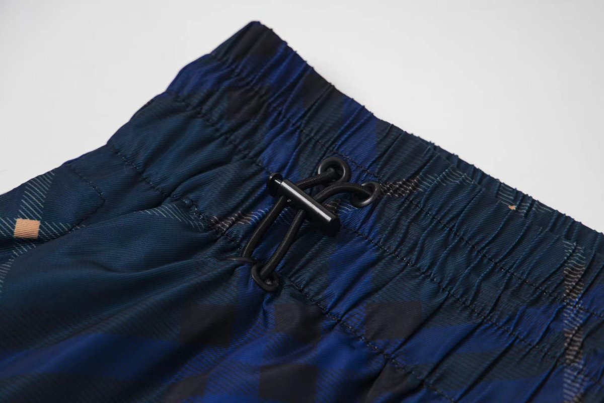 Burberry Navy Argyle Check Shorts view