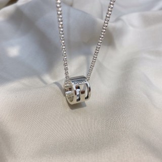 Gucci Silver Ring Pendant Necklace 50cm view 2