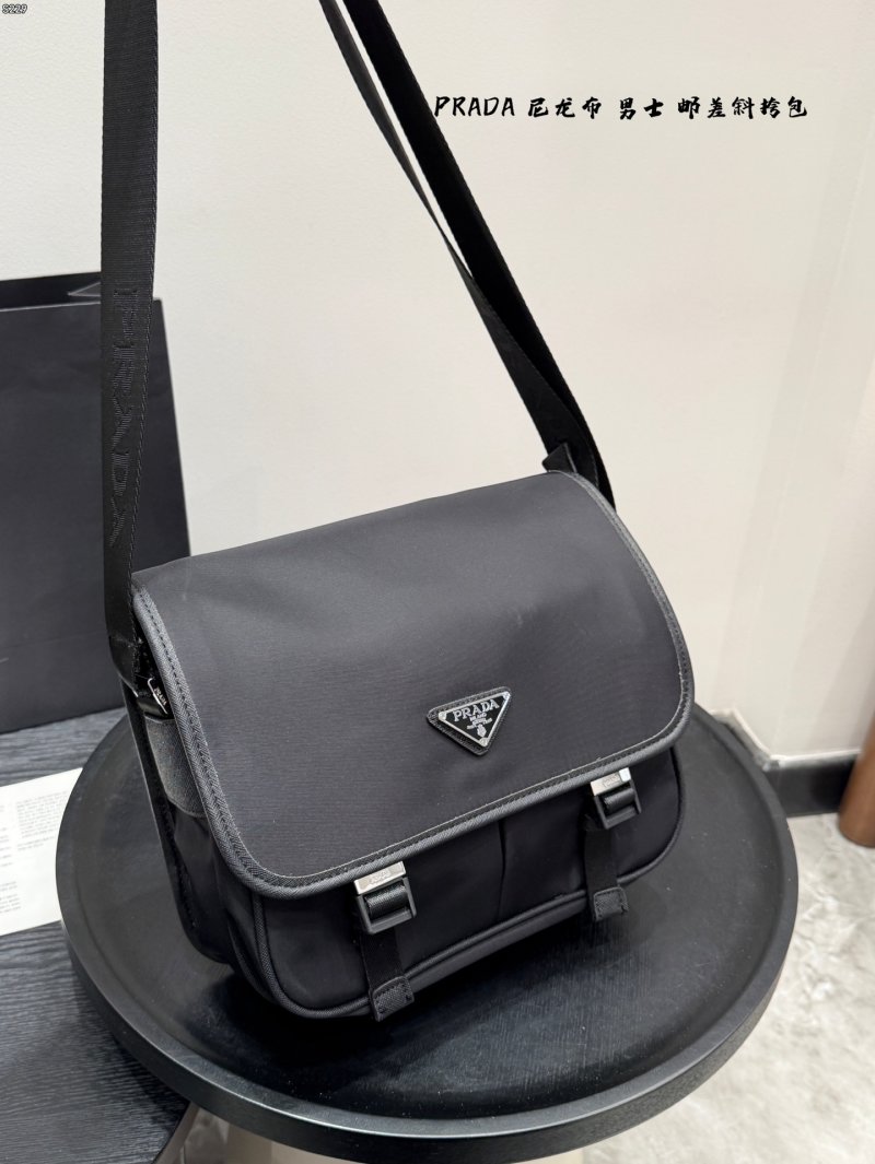 Prada Black Nylon Messenger Crossbody Bag view