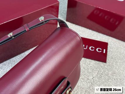 Gucci 1955 Horsebit Shoulder Bag - Burgundy Red view 2